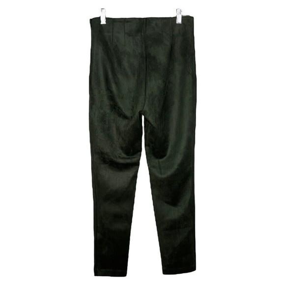 Loft Pants Womens 2 Green Microfiber Skinny Leg High Rise Workwear Career Office - Picture 2 of 6